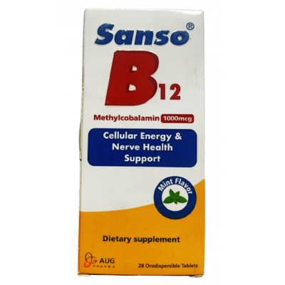 SANSO B12 ( METHYLCOBALAMIN 1000 MCG ) DIETARY SUPPLEMENT 28 ORODISPERSIBLE TABLETS